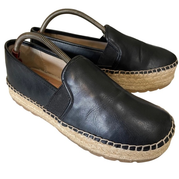 Circus by Sam Edelman Black Espadrille Platform Slip-Ons - Picture 2 of 9